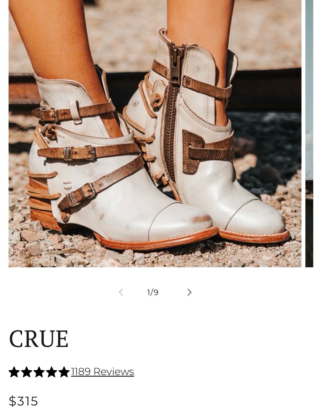 FREEBIRD Crue bootie Ice 8